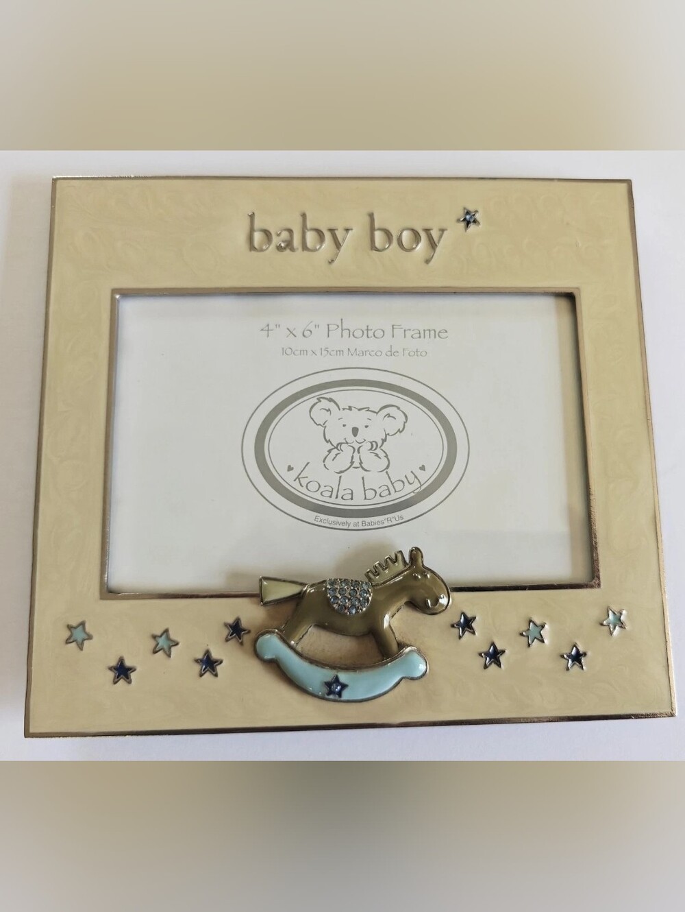 Koala Baby Baby Boy 4 x 6 Photo Picture Frame Babies R Us Bedazzled NEW